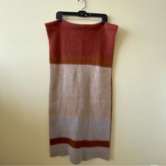Zara Accessories Knit Colorblock Winter Shabby Chic Comfy Rectangle Wrap Scarf - Picture 1 of 4